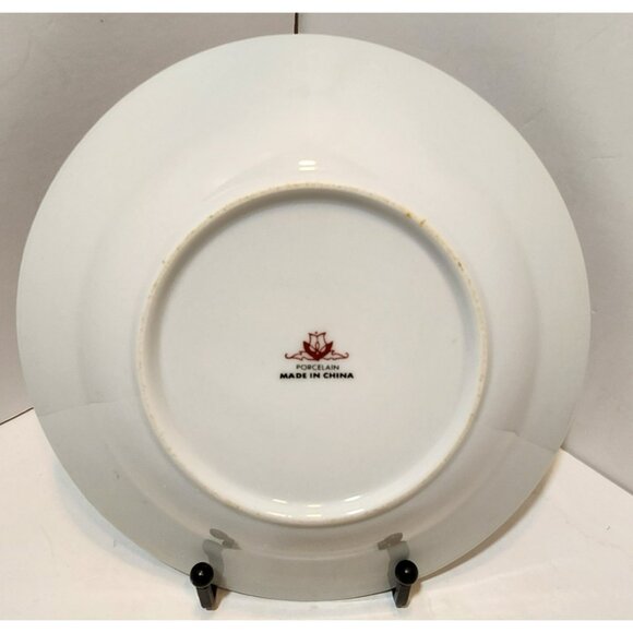 Vtg Fine China Porcelain Floral Spring Garden Coup Soup Bowls Set Of 4 - Picture 4 of 10